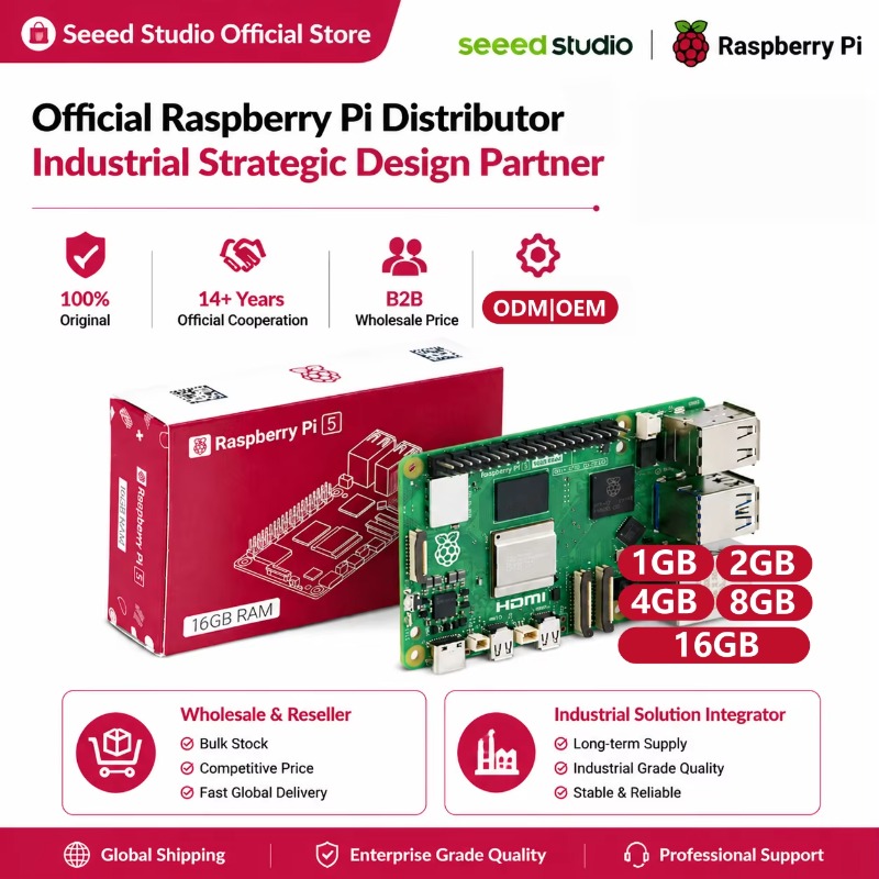 Großhandelsprodukt Original 5  – Raspberry Pi 5 8Gb Board Bewertung und Preis