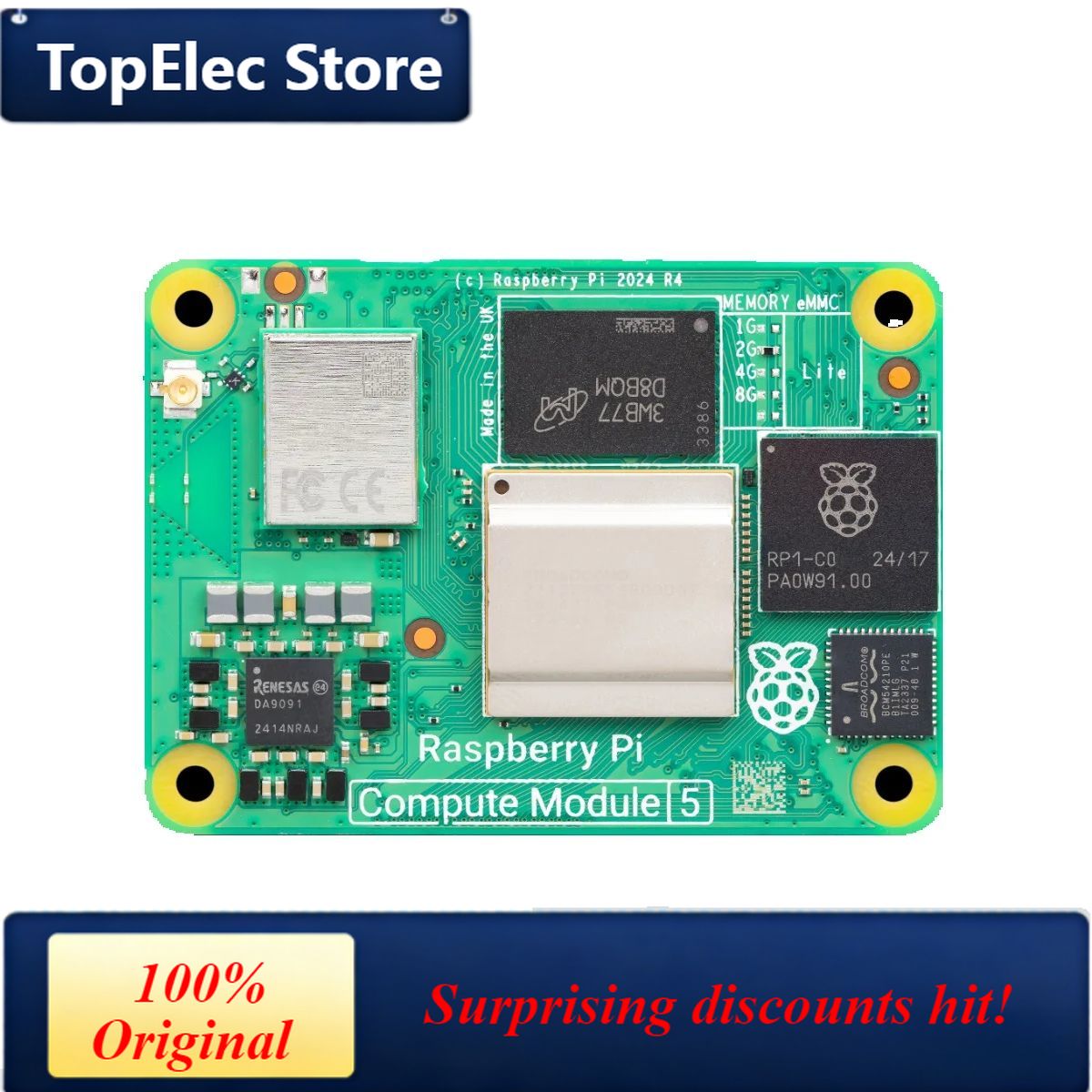 TopElec Raspberry Pi Compute M – Raspberry Pi 5 8Gb Board Bewertung und Preis